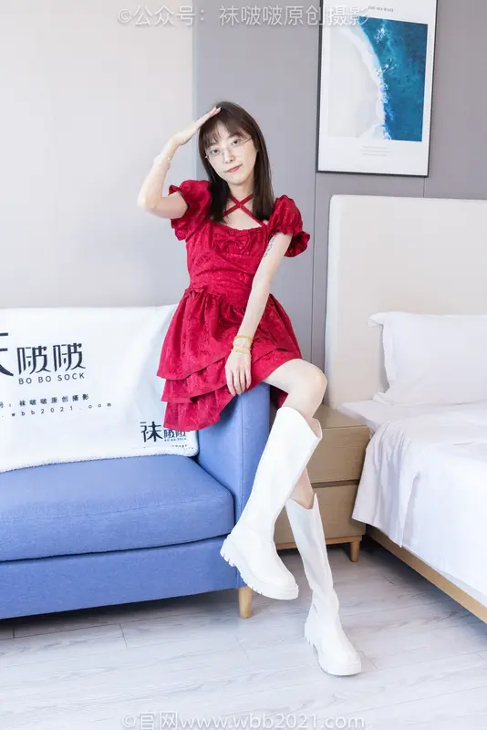 [BoBoSocks袜啵啵] NO.496 稚予-长靴、短靴、薄肉丝（花絮版） 18